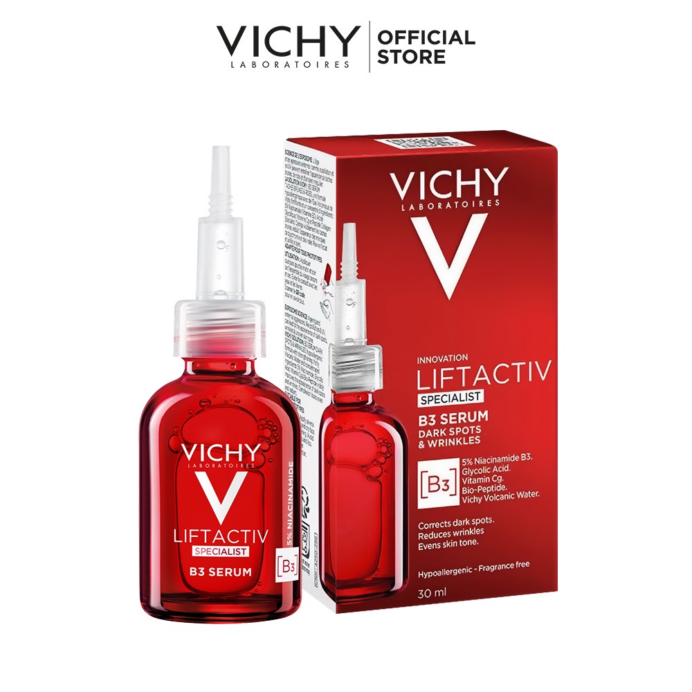 Tinh Chất (Serum) Giúp Cải Thiện &amp; Ngăn Ngừa Thâm Nám Đốm Nâu Toàn Diện Vichy Liftactiv B3 Dark Spots Serum 30ml