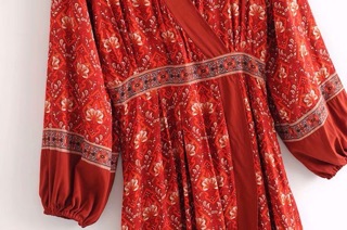VÁY BOHO MAXI ĐỎ