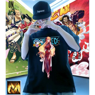 áo thun one piece ON  OVERSIZE UNISEX (2 Màu ĐEN-TRẮNG)