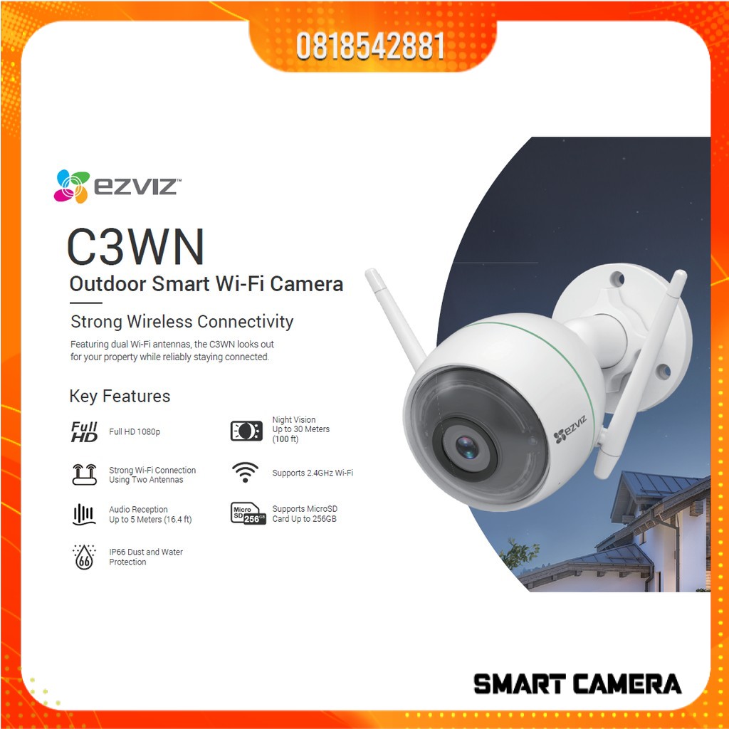 Camera Wifi EZVIZ C3WN 1080P (CS-CV310-A0-1C2WFR)