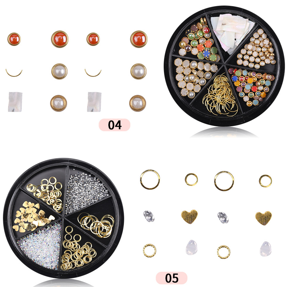 [Hàng mới về] Hộp hạt phụ kiện 3D trang trí móng tay