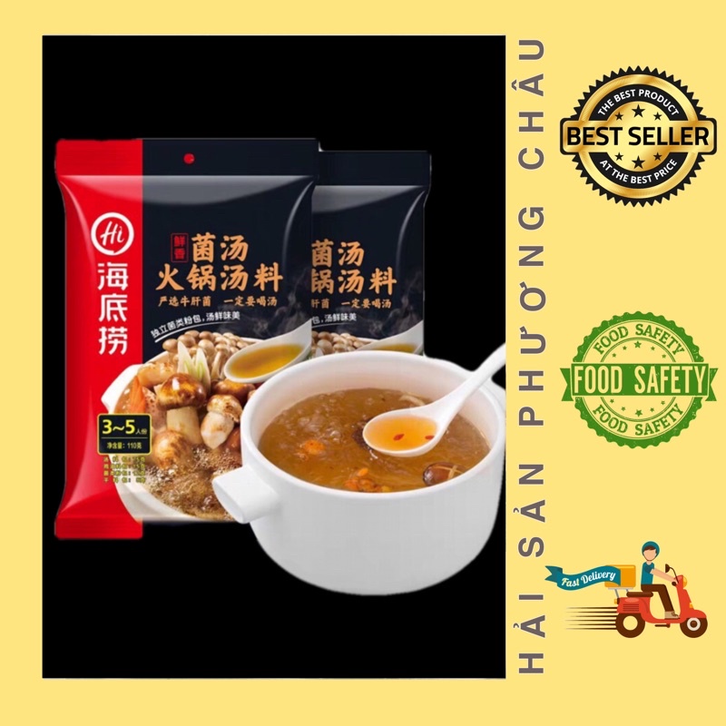 [HỎA TỐC SG] Gia vị lẩu nấm - cốt lẩu Hadilao thượng hạng đủ vị