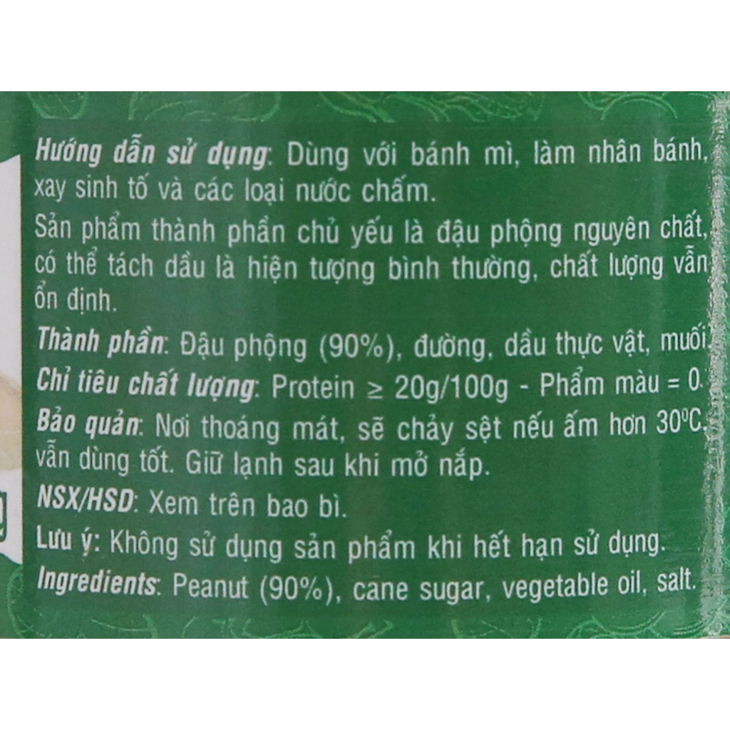Bơ Đậu Phộng Mịn Peanut Butter Creamy Golden Farm 170g, 340g, 510g - Dùng làm bánh, ăn kèm bánh mì, xôi hoặc nấu ăn