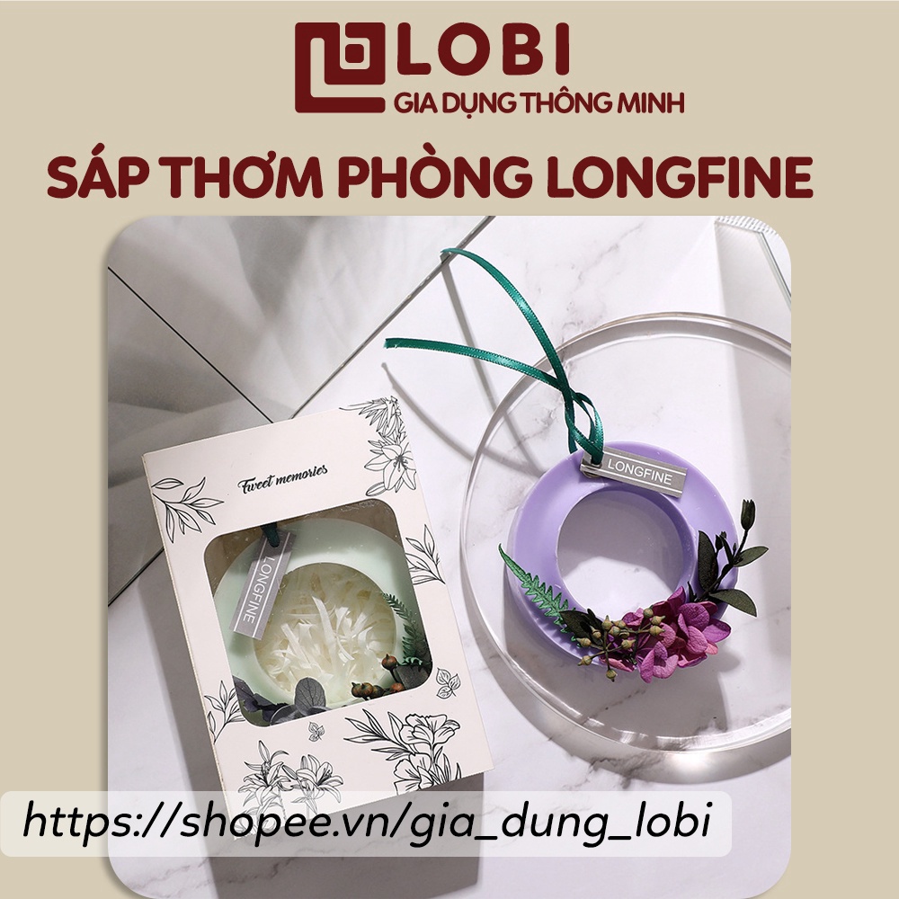 Sáp thơm phòng hoa khô treo tủ quần áo Longfine giúp khử mùi ẩm mốc, khử mùi ô tô, phòng ngủ