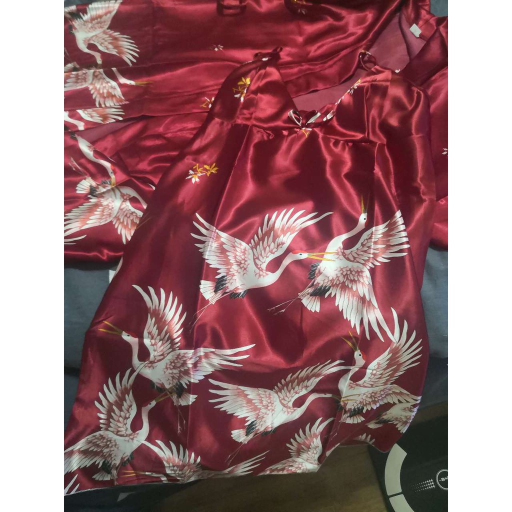[Sẵn Hàng]♥️Set Bộ Đầm,Váy Ngủ Hạc 2 Màu(ảnh thật)Size M,L,XL