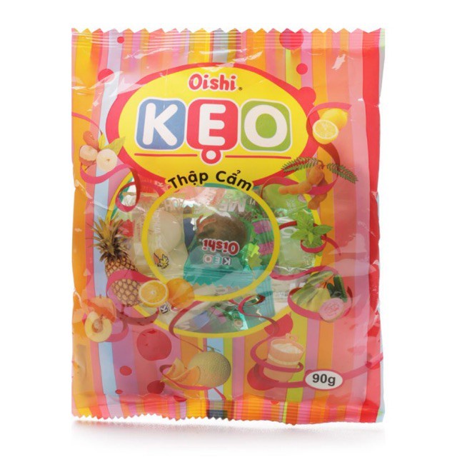 KẸO OISHI ĐỦ VỊ GÓI 90G