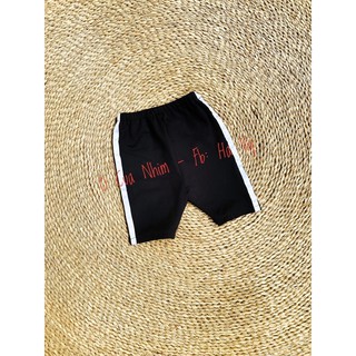 Quần legging đùi phối sọc cho bé