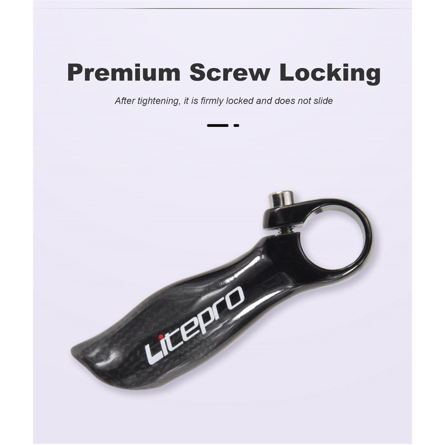 Tay Lái Xe Đạp Địa Hình 22.2mm 110g Bằng Sợi Carbon Màu Đen Chất Lượng Cao