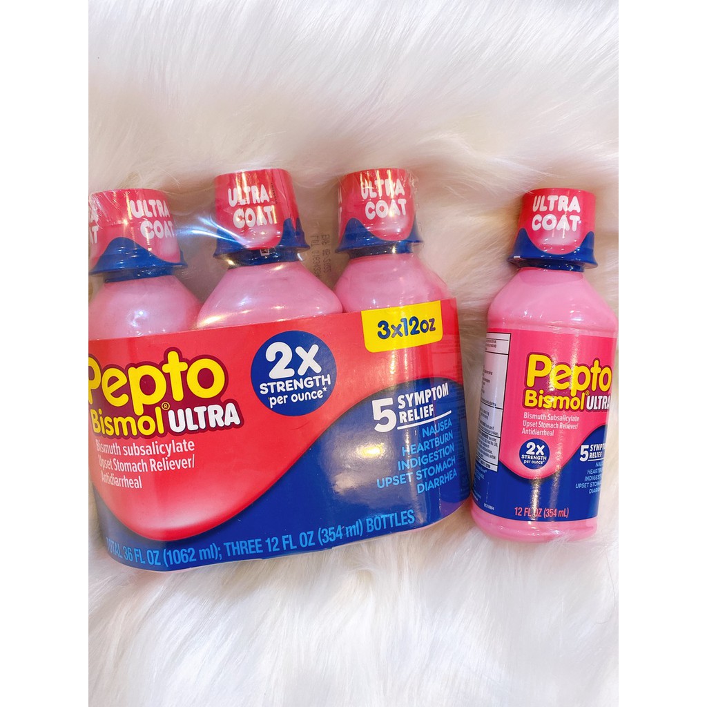 Siro Pepto hồng 354ml- Bismol Ultra - Mỹ