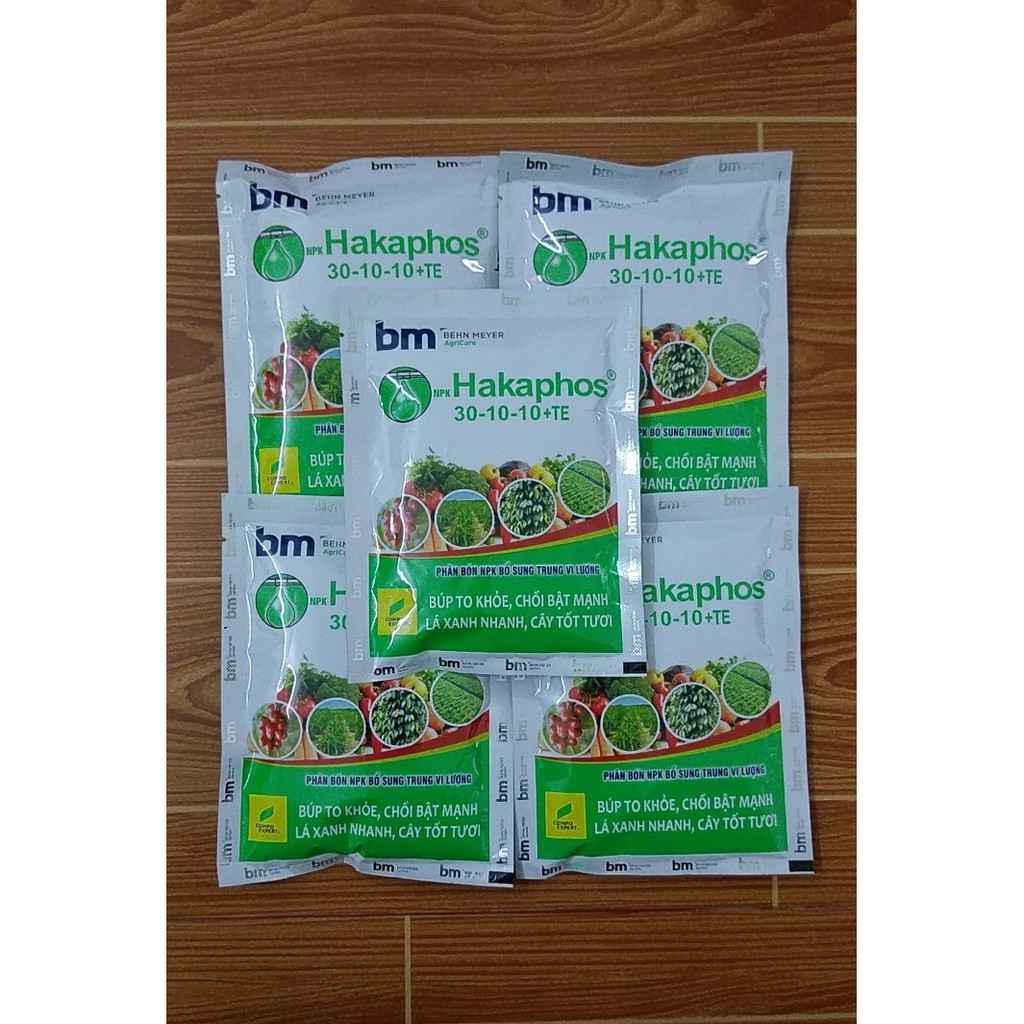 SET 5 GÓI PHÂN BÓN ĐA TRUNG VI LƯỢNG HAKAPHOS 30-10-10 CHLB ĐỨC