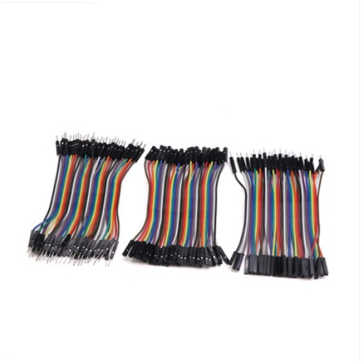 40pcs Jumper Wire 10CM 21CM 30CM Pins Male To Male Female To Female Cable Kit DIY Electron Line 2.54mm for PCB Arduino Chuyển Từ male Sang female 2.54mm diy arduino