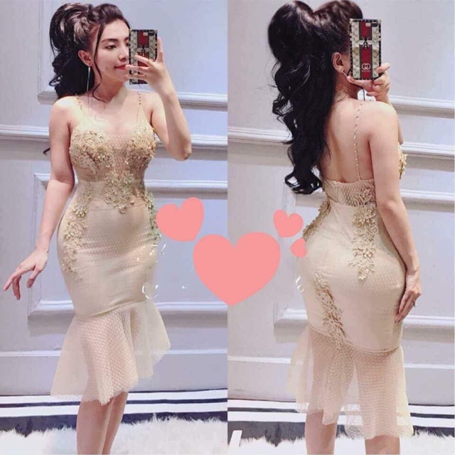 ĐẦM BODY ĐÍNH HOA KẾT CƯỜM