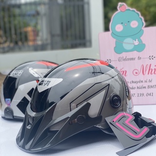 Nón bảo hiểm Givi xám đen viền đỏ