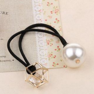 Cột tóc hạt pha lê + bi