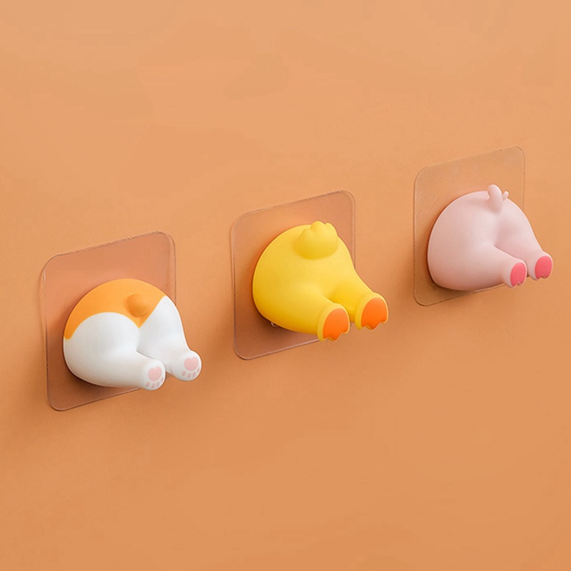 Giá đỡ bàn chải đánh răng gắn tường hình hoạt hình không cần đục đa dụng