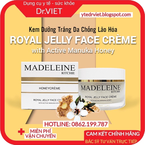 Kem dưỡng da, chống lão hóa Royal Jelly Face Cream 110ml - kem dưỡng ẩm cao cấp không nhờn, dễ hấp thu