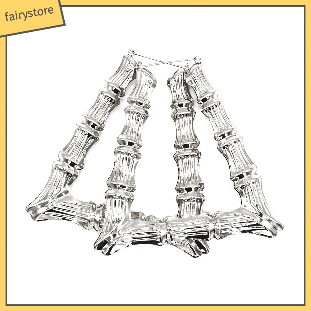 Khuyên tai kiểu dáng đốt tre độc đáo cá tính thời trang nữ