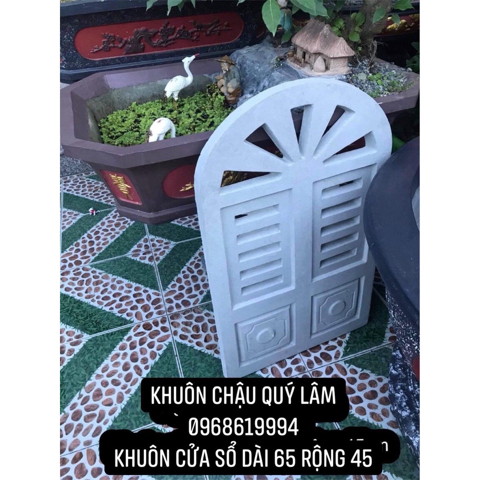 Khuôn đúc giả của sổ dùng trang trí mặt tiền nhà chất liệu nhựa composite dày dặn bóng mịn