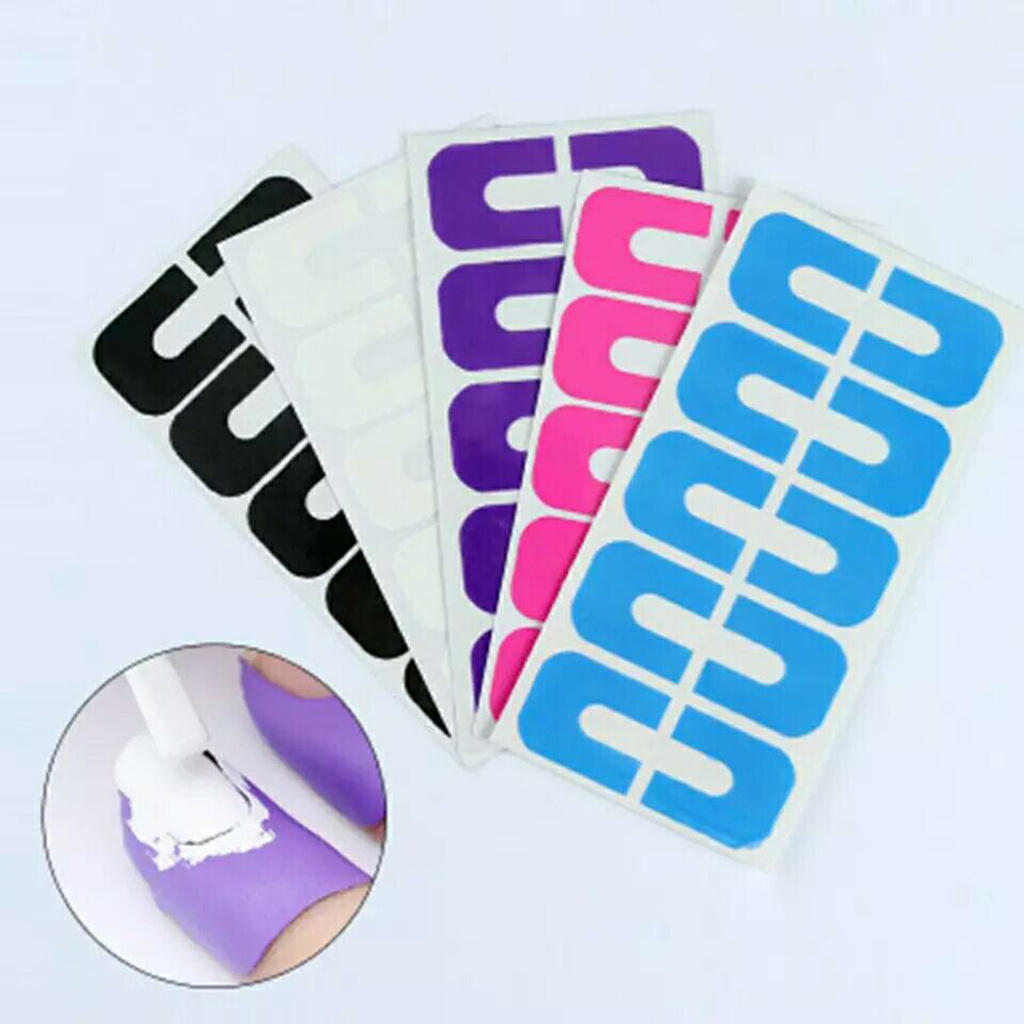 [Hàng mới về] Miếng Dán Chống Tràn Khi Sơn Móng Tay Hình Chữ U Tiện Lợi