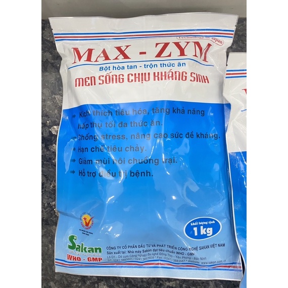 1kg MAX-ZYM dành cho trâu bò lợn gà