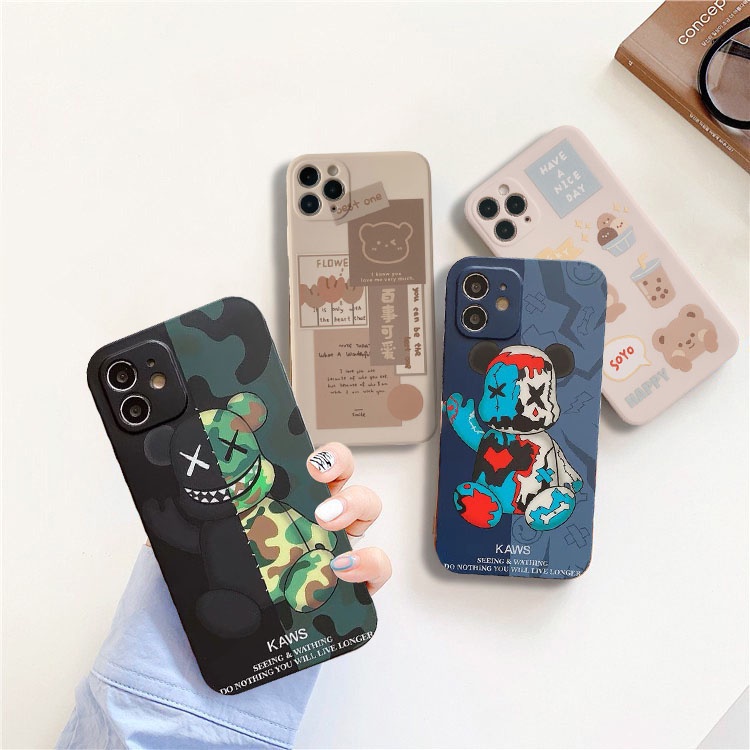 Ốp Lưng iPhone Cạnh Vuông Hàn Quốc Hot Bắt Trend 6/6plus/6s/6splus/7/7plus/8/8plus/x/xr/xs/11/12/pro/max/plus/promax