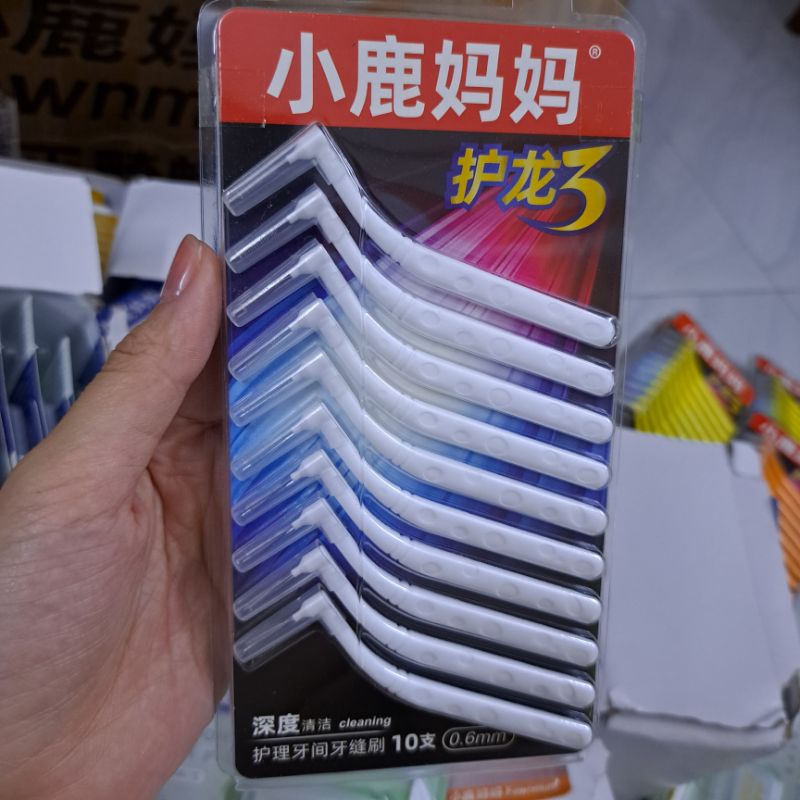 Fawnmum - Bàn chải kẻ răng, tăm chổi dành cho niềng răng