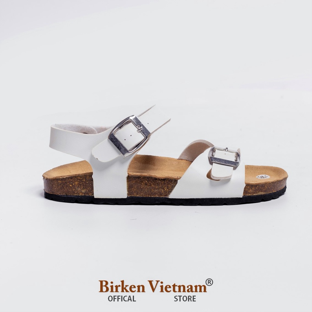 MÃ PU23 GIÀY SANDALS DA PU Đế Trấu Quai Ngang Unisex Birken Vietnam Bioline