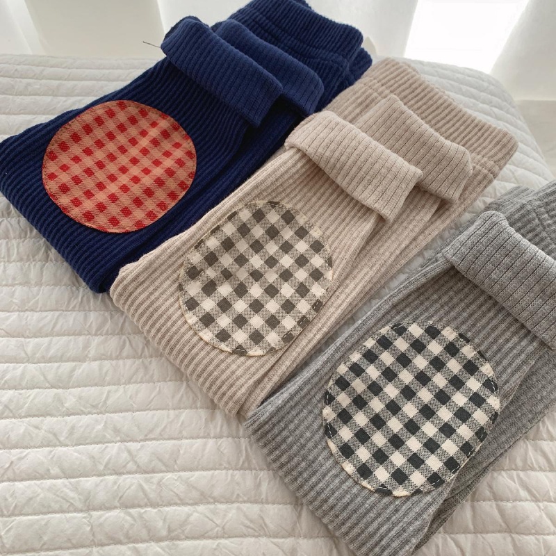 Quần legging cotton co giãn xinh xắn giữ ấm cho bé trai và bé gái