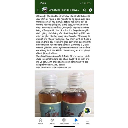 Dầu Tắm Trẻ Em Bồ Hòn HTX Sinh Dược 500ml/ sữa tắm cho trẻ em an lành từ thảo dược tự nhiên
