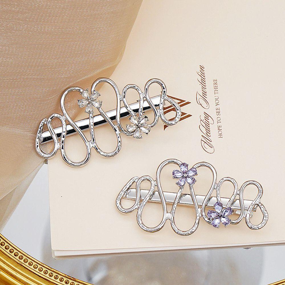 Kẹp Tóc VANES1 Bằng Hợp Kim Họa Tiết Hoa Nho Ngọt Ngào Dễ Phối Đồ Phong Cách Hàn Quốc