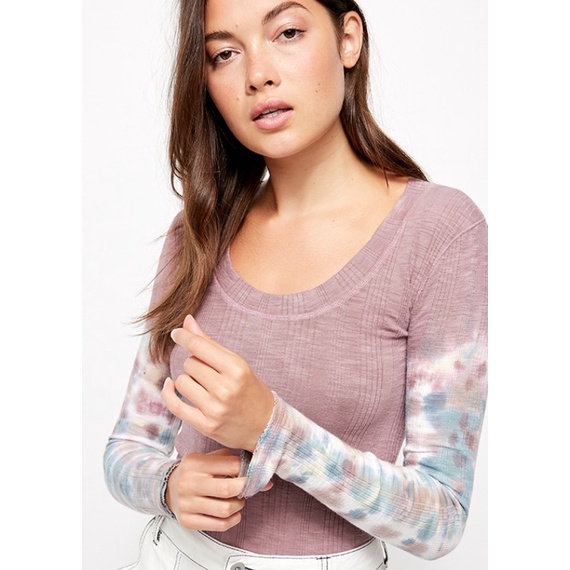 Áo thun dài tay tye die Free xuất khẩu