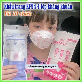 10 cái khẩu trang cho bé 4d kf94 hoạ tiết bé từ