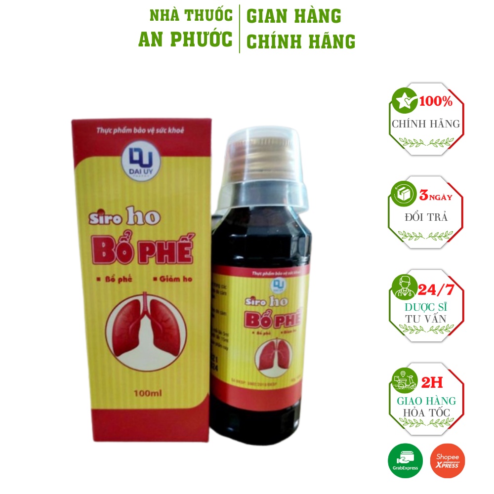 Siro Bổ Phế Đại Uy ⚡ SẢN PHẨM CHÍNH HÃNG ⚡Bổ phế, hỗ trợ giảm ho hiệu quả