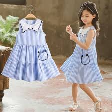 Rập giấy cắt may336 Rập váy cổ sen bé gái(1-10t)