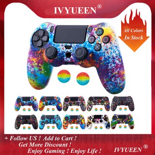 Ốp Silicon IVYUEEN Cho Playstation 4 Dualshock PS4 DS4 Pro Slim Bộ Điều Khiển Da Ngón Tay Cái Gậy Cầm