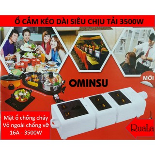 Ổ Cắm Kéo Dài Siêu Chịu Tải OMINSU 3500W - Cắm Lẩu Vô Tư