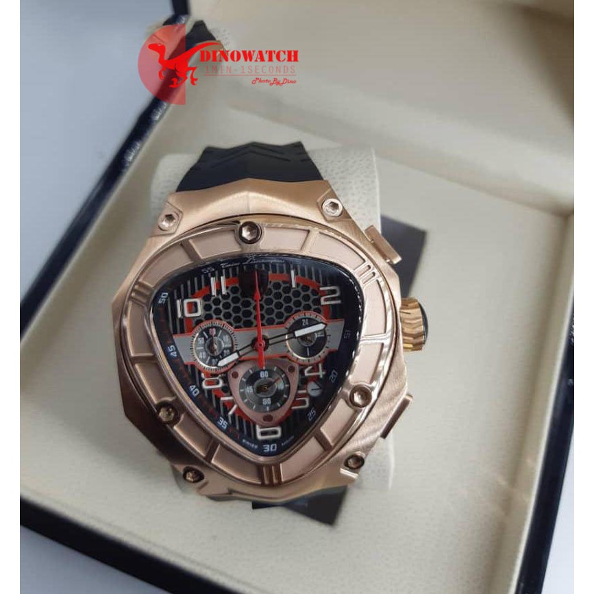 ĐỒNG HỒ NAM LAMBORGHINI TONINO, DÂY CAO SU, SIZE 44MM , MÁY QUARTZ