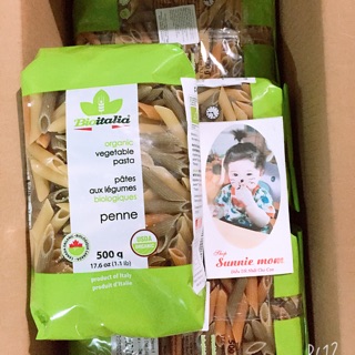Nui ống rau củ hữu cơ BIO