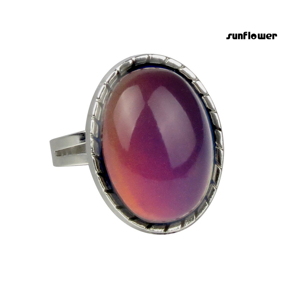 Nhẫn Đính Đá Thay Đổi Màu Sắc Theo Tâm Trạng Thời Trang Dành Cho Nữ