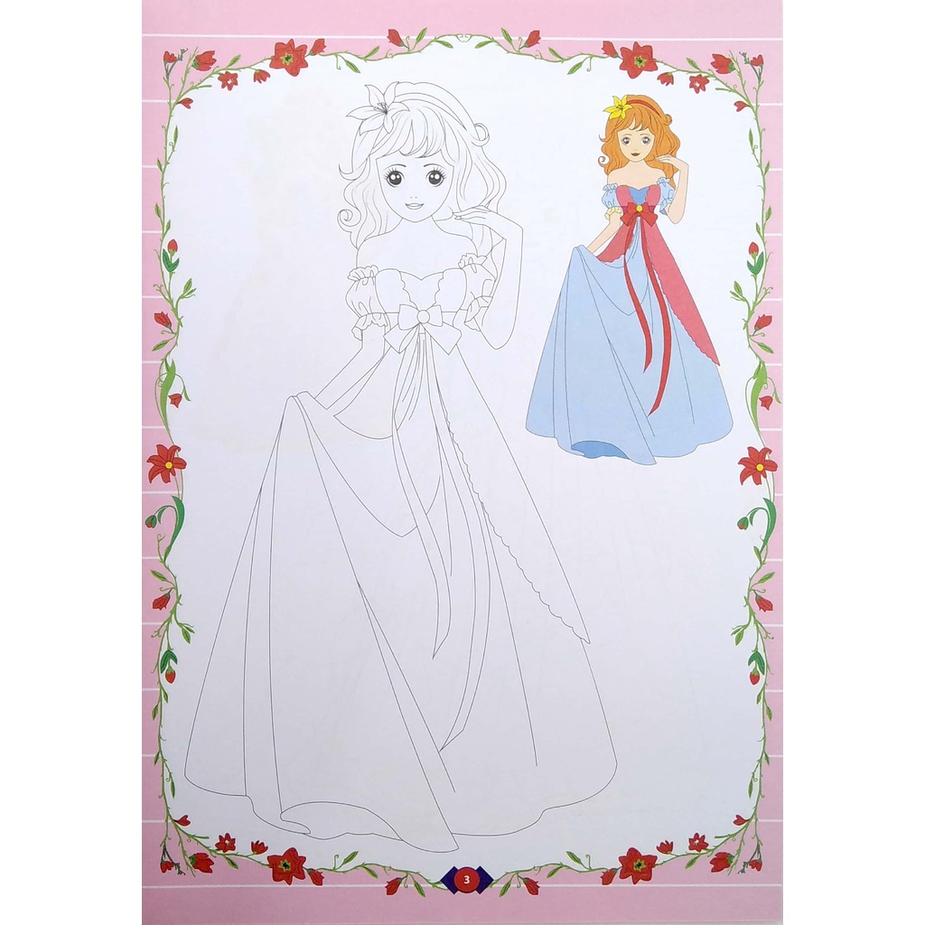 Sách Tô Màu Công Chúa - Công Chúa Đáng Yêu