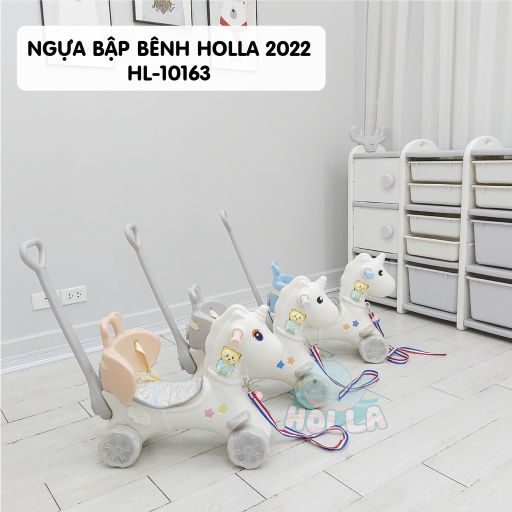 [Hàng Chính Hãng] Ngựa bập bênh đa chức năng: ngựa bập bênh, xe đẩy, xe chòi chân.