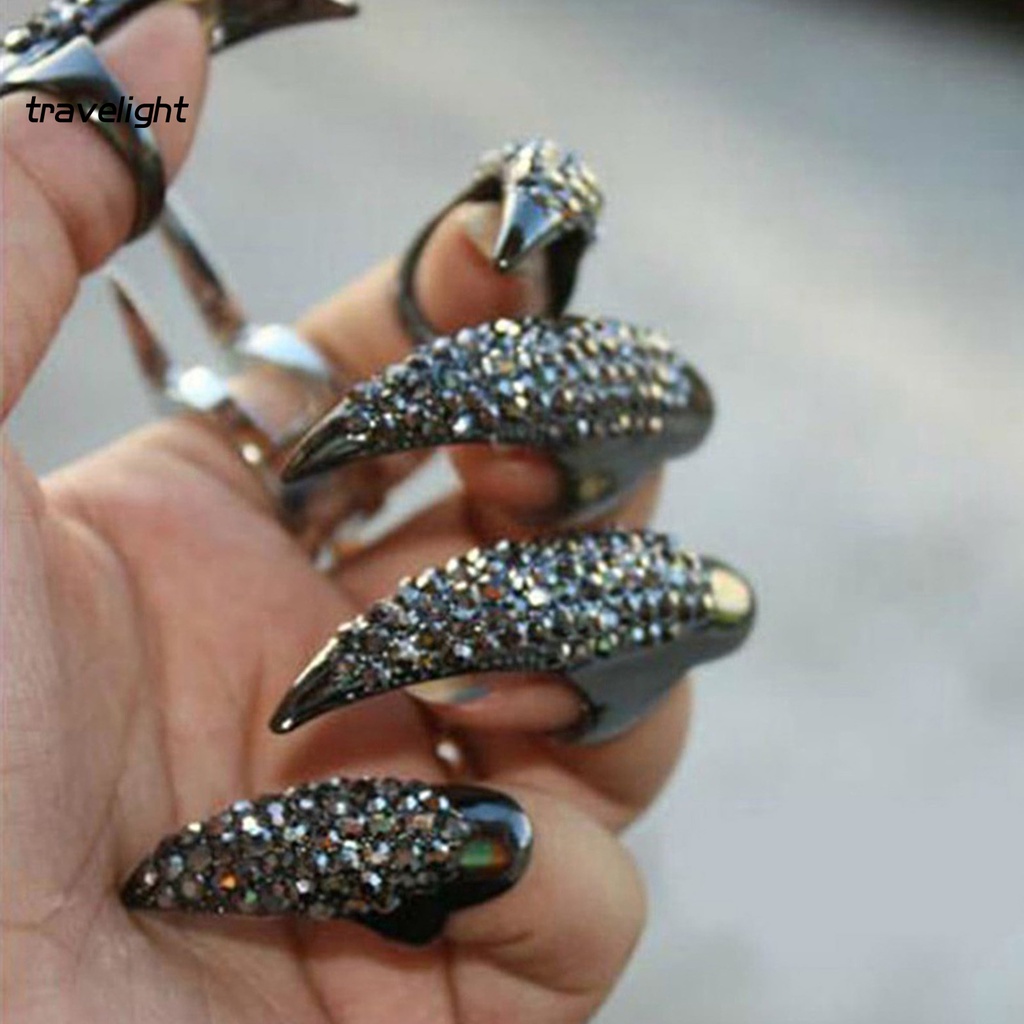 [TR] Nhẫn Hóa Trang Hình Móng Vuốt Đại Bàng Phong Cách Punk Unisex