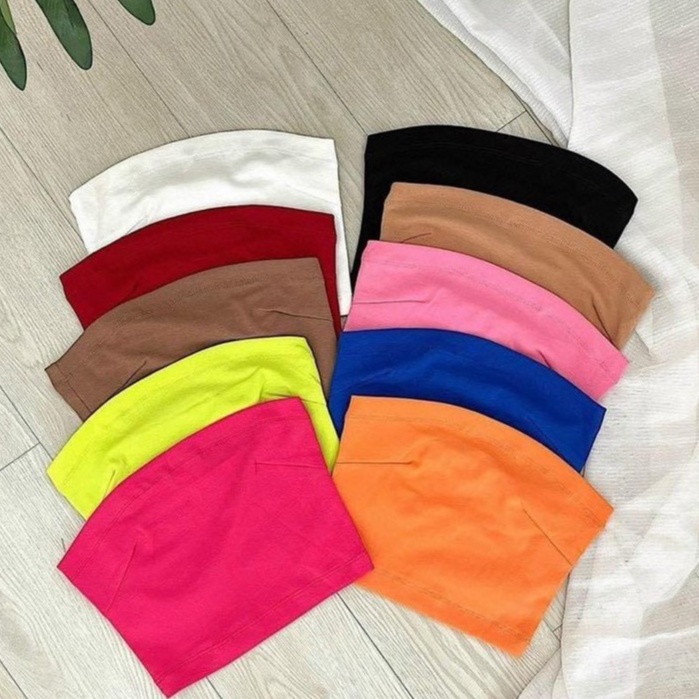 Áo ống nữ vải thun cotton nhiều màu TiQi Jeans A153