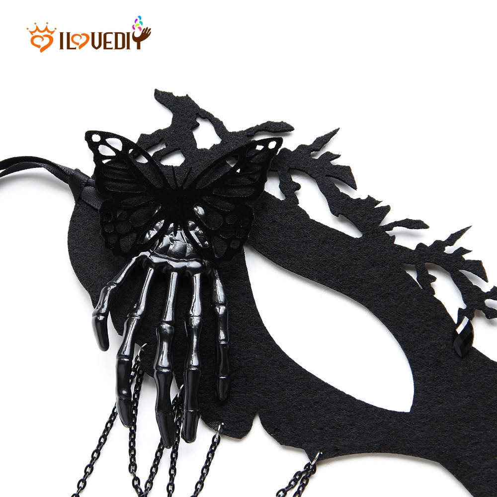 Mặt Nạ Che Phủ Toàn Diện Họa Tiết Mặt Trăng Cho Dịp Halloween/Valentine