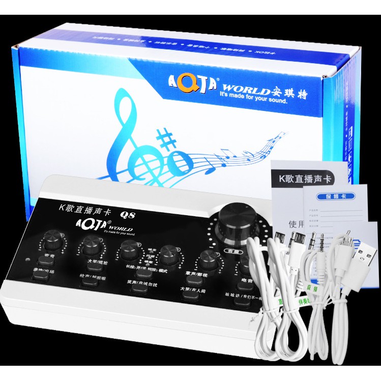 Sound card Q8 chính hãng phiên bản mới quốc tế