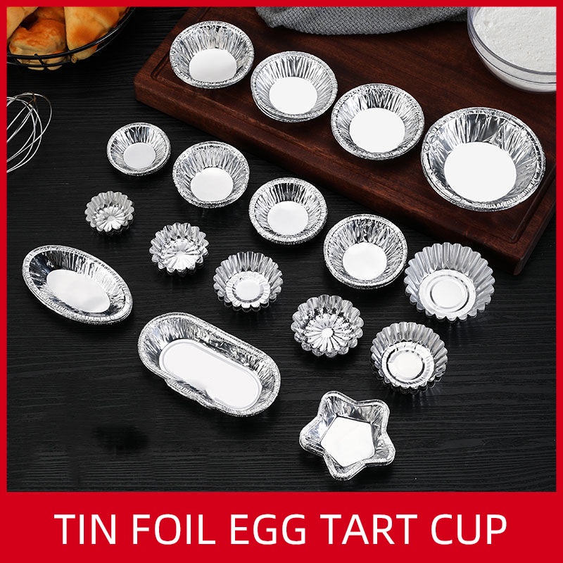 Cốc Giấy Thiếc Dùng Một Lần Làm Bánh Tart Tiện Dụng