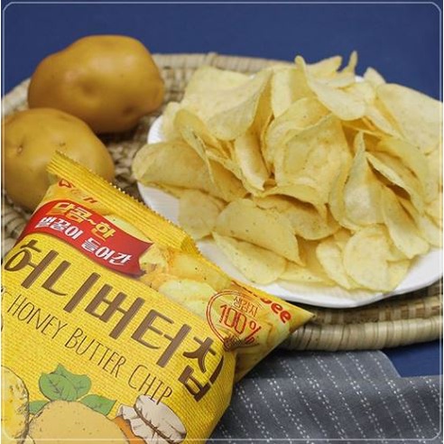 [Hàng Hot] Snack Khoai Tây Bơ Mật Ong Haitai 60g Honey Butter Chip 허니버터칩