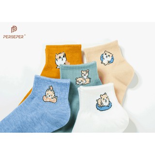 combo 5 đôi tất thời trang nam nữ vớ xinh cute hàn quốc T638-M