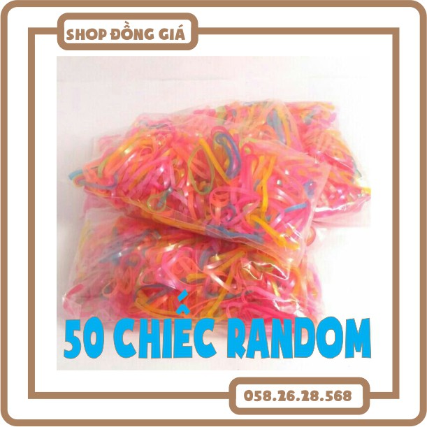 [1k] Nịt chun buộc tóc, móc treo đồ đa năng