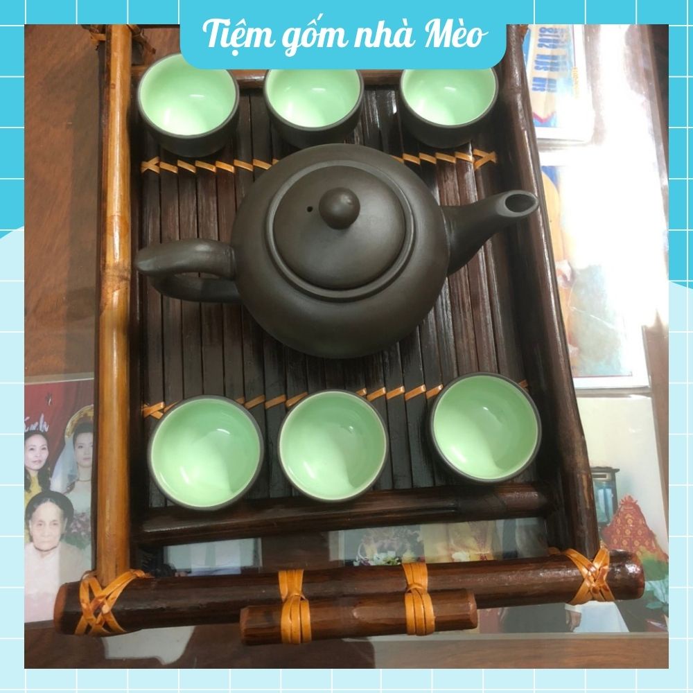 Khay Trà Tre , Khay Ấm Chén Tre